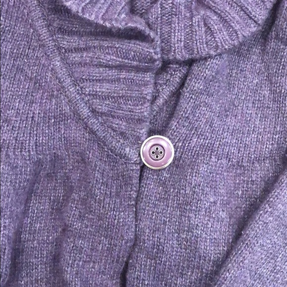 Aritzia Talula Purple Wrap Knit Cardigan Size M - Picture 7 of 10